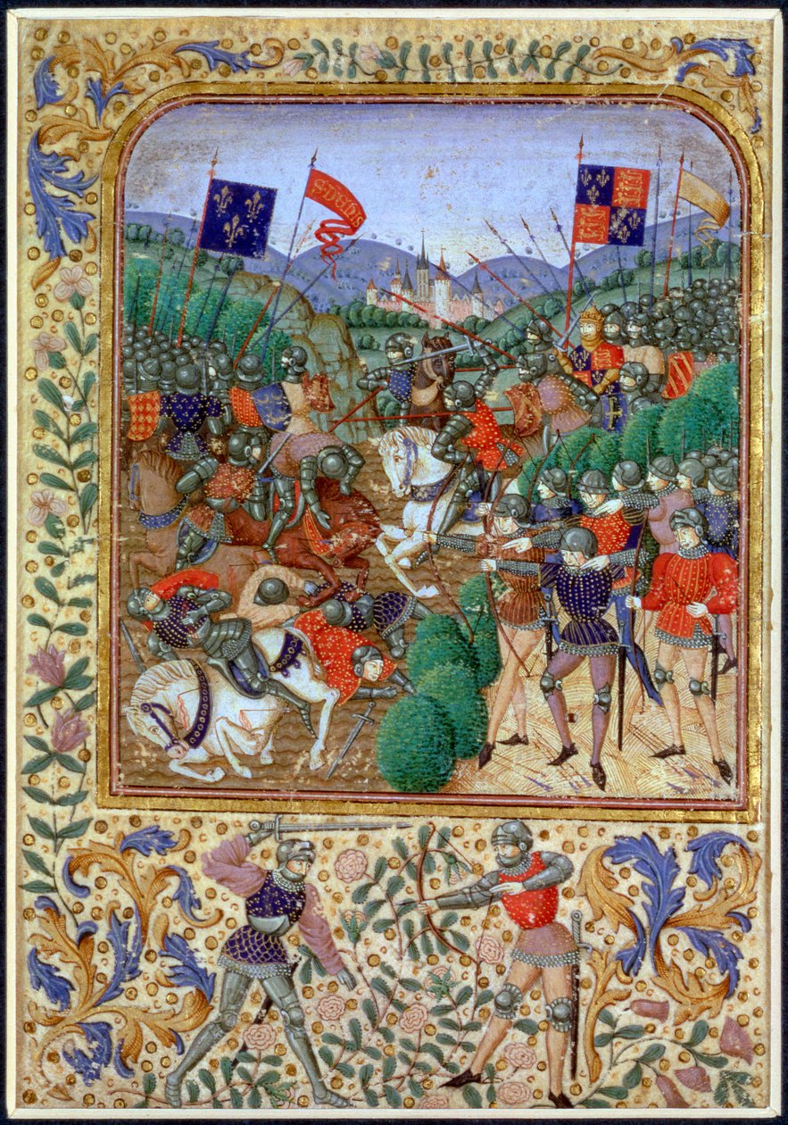 Schlacht von Azincourt, Frankreich, 25. Oktober 1415, 19. Jahrhundert von Unbekannt