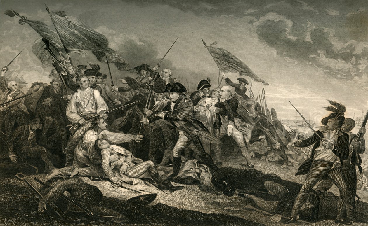 Schlacht von Bunker Hill, 1877 von Unbekannt
