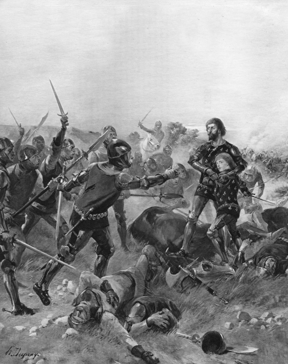 Schlacht von Poitiers, Frankreich, 1356 von Unbekannt