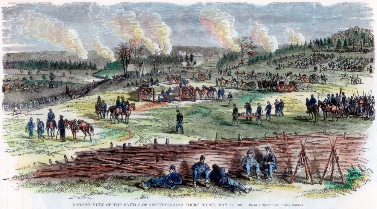 Schlacht von Spotsylvania Court House, Virginia, Amerikanischer Bürgerkrieg, 12. Mai 1864 von Unbekannt