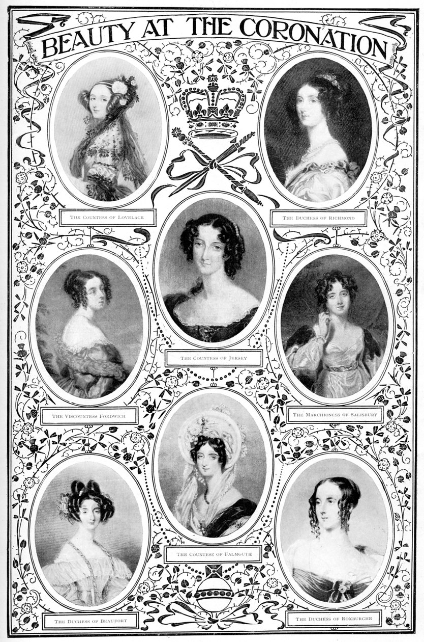 Schönheit bei der Krönung, 1837, 1901 von Unbekannt