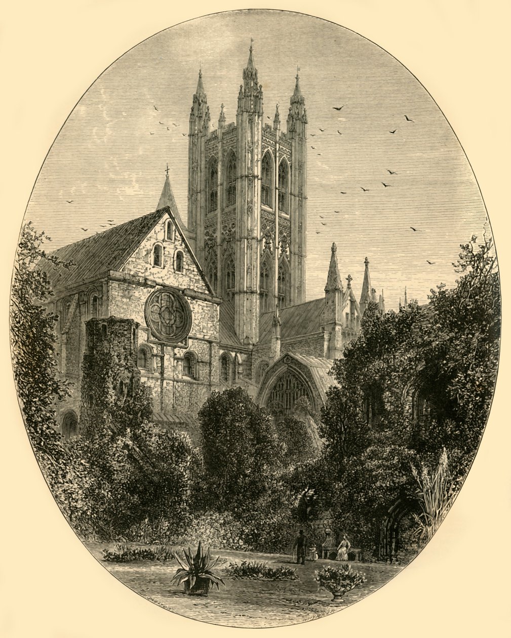 Bell Harry Tower, Canterbury Cathedral, 1890 von Unbekannt