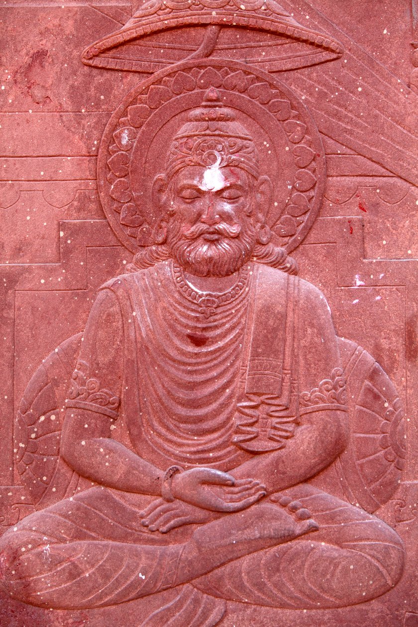 Bhagavad Gita eingraviert in einen Hindu-Tempel: Vrindavan, Indien von Unbekannt