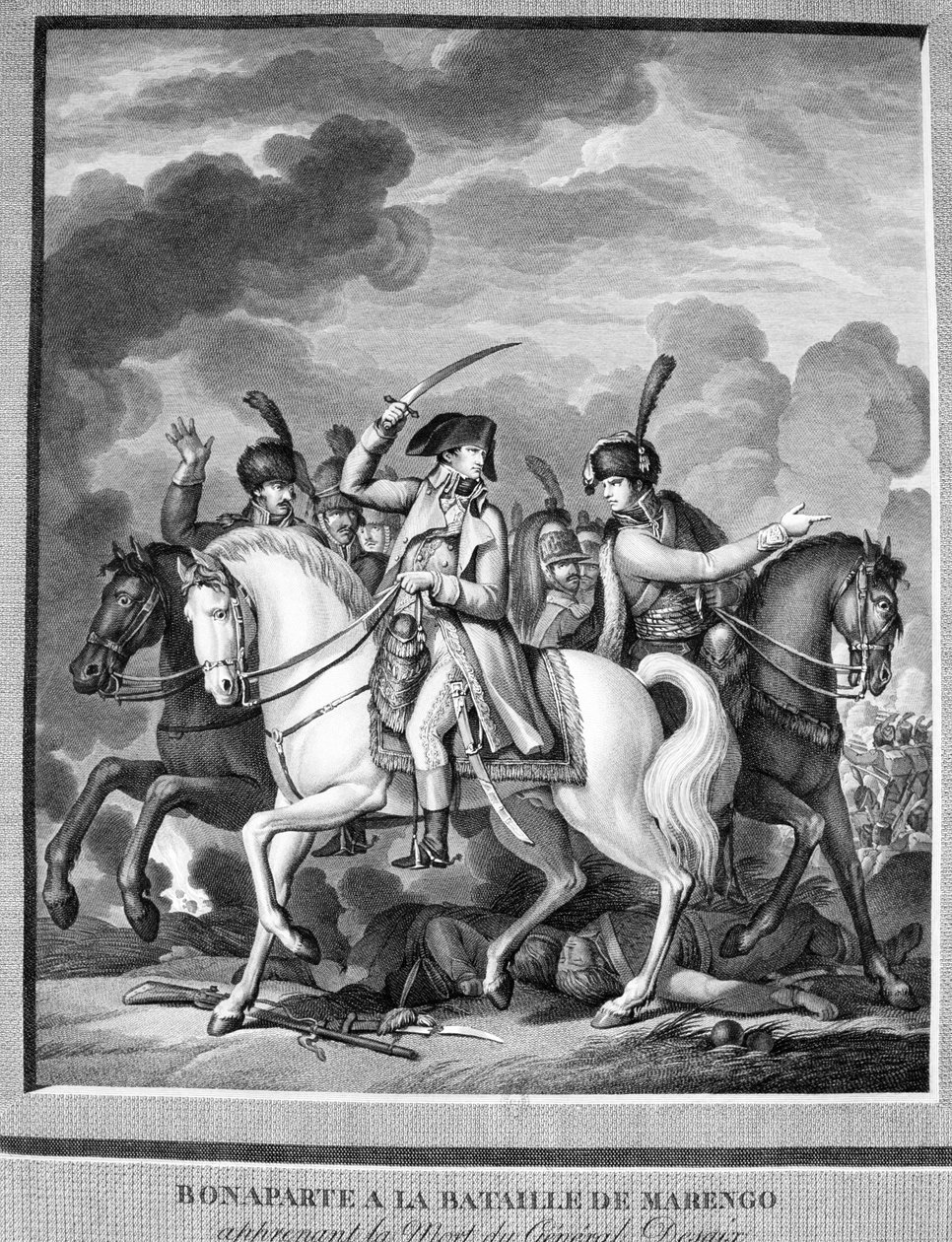 Bonaparte in der Schlacht von Marengo, 14. Juni, 1800 von Unbekannt