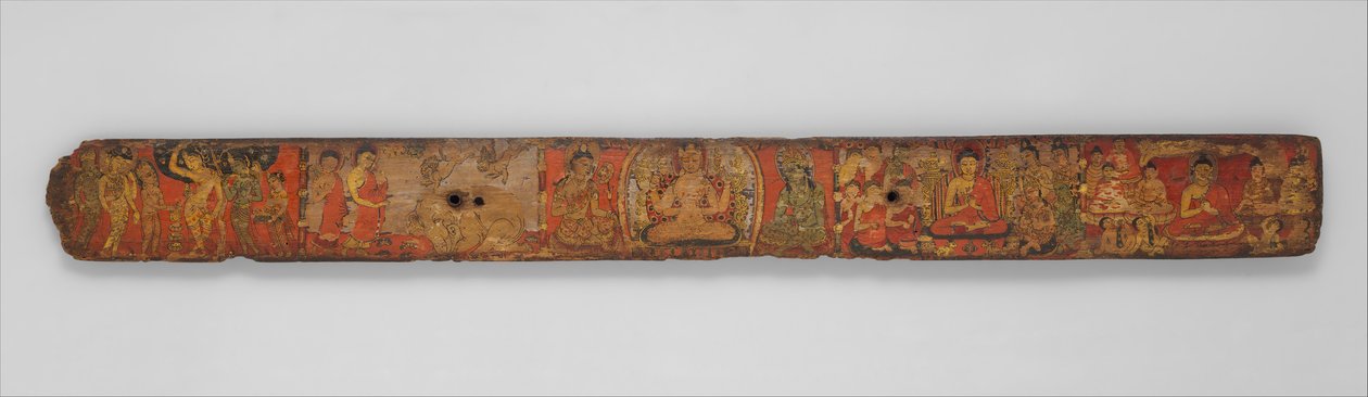 Buchdeckel eines Manuskripts des Ashtasahasrika Prajnaparamita Sutra, 10.-11. Jahrhundert von Unbekannt