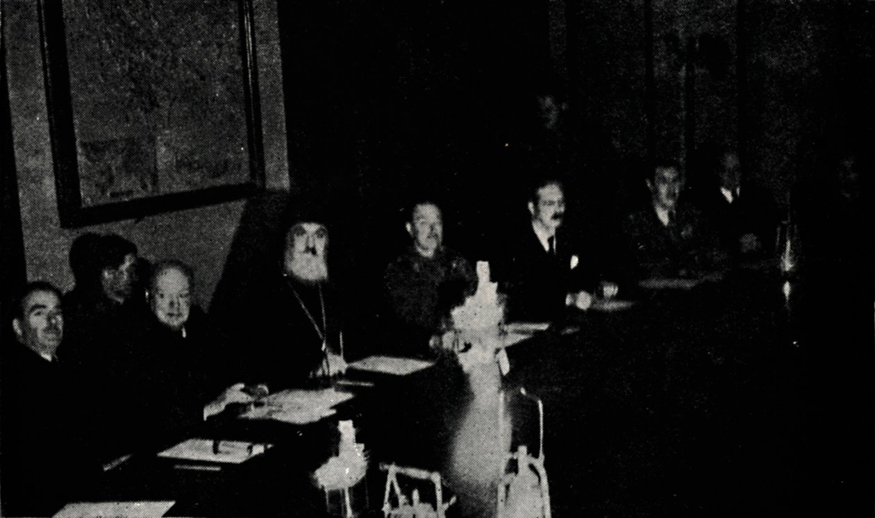 Britische und griechische Minister konferieren in Athen, Weihnachtstag 1944 von Unbekannt