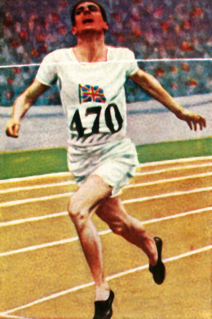 Britischer Athlet Douglas Lowe gewinnt die 800 Meter in der Leichtathletik, 1928 von Unbekannt