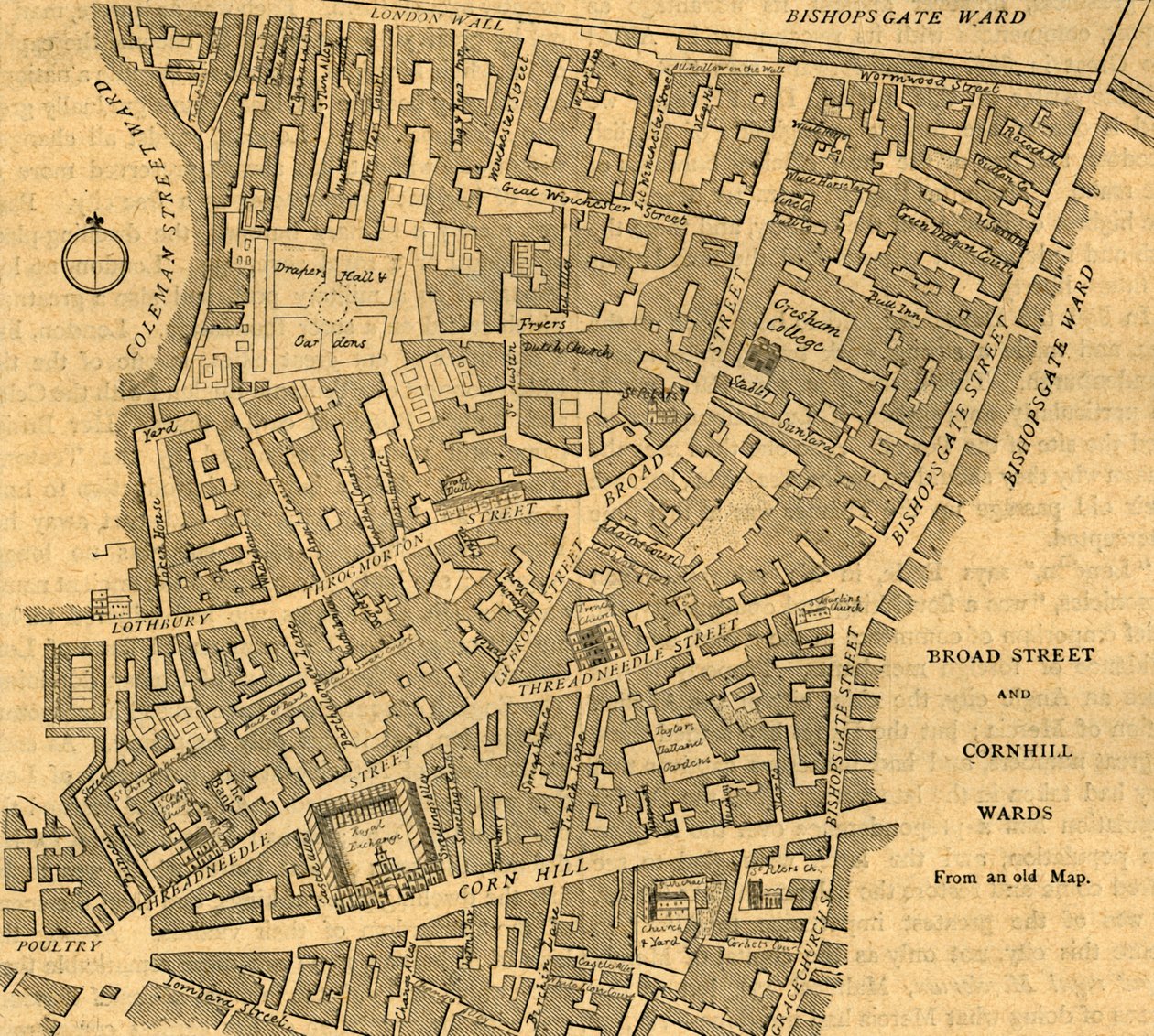 Broad Street und Cornhill Wards, 1897 von Unbekannt