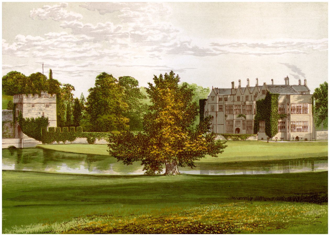 Broughton Castle, Oxfordshire, Heim von Lord Saye und Sele, ca. 1880 von Unbekannt