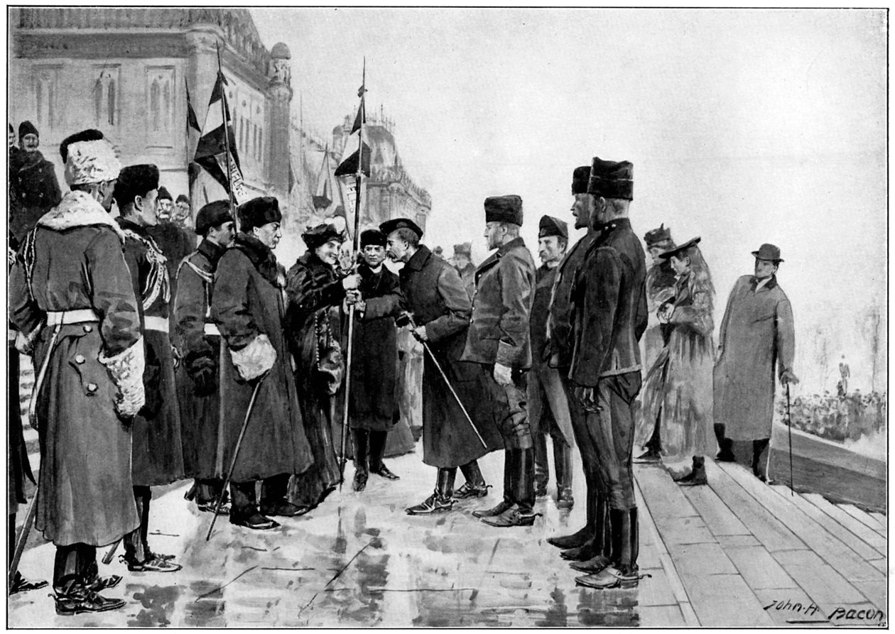 Kanadische Truppen kurz vor der Abreise in den Burenkrieg, 1900 von Unbekannt