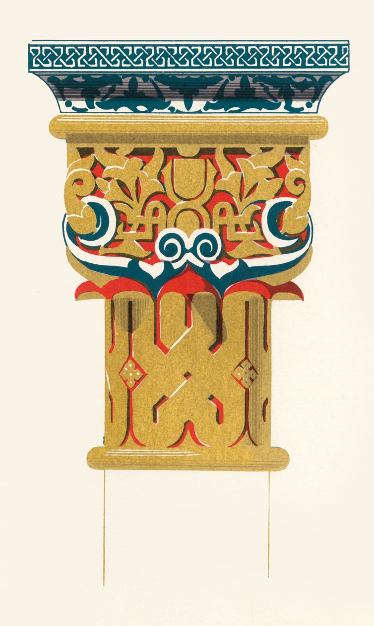 Kapital der Säulen, Hof der Löwen, 1907 von Unbekannt