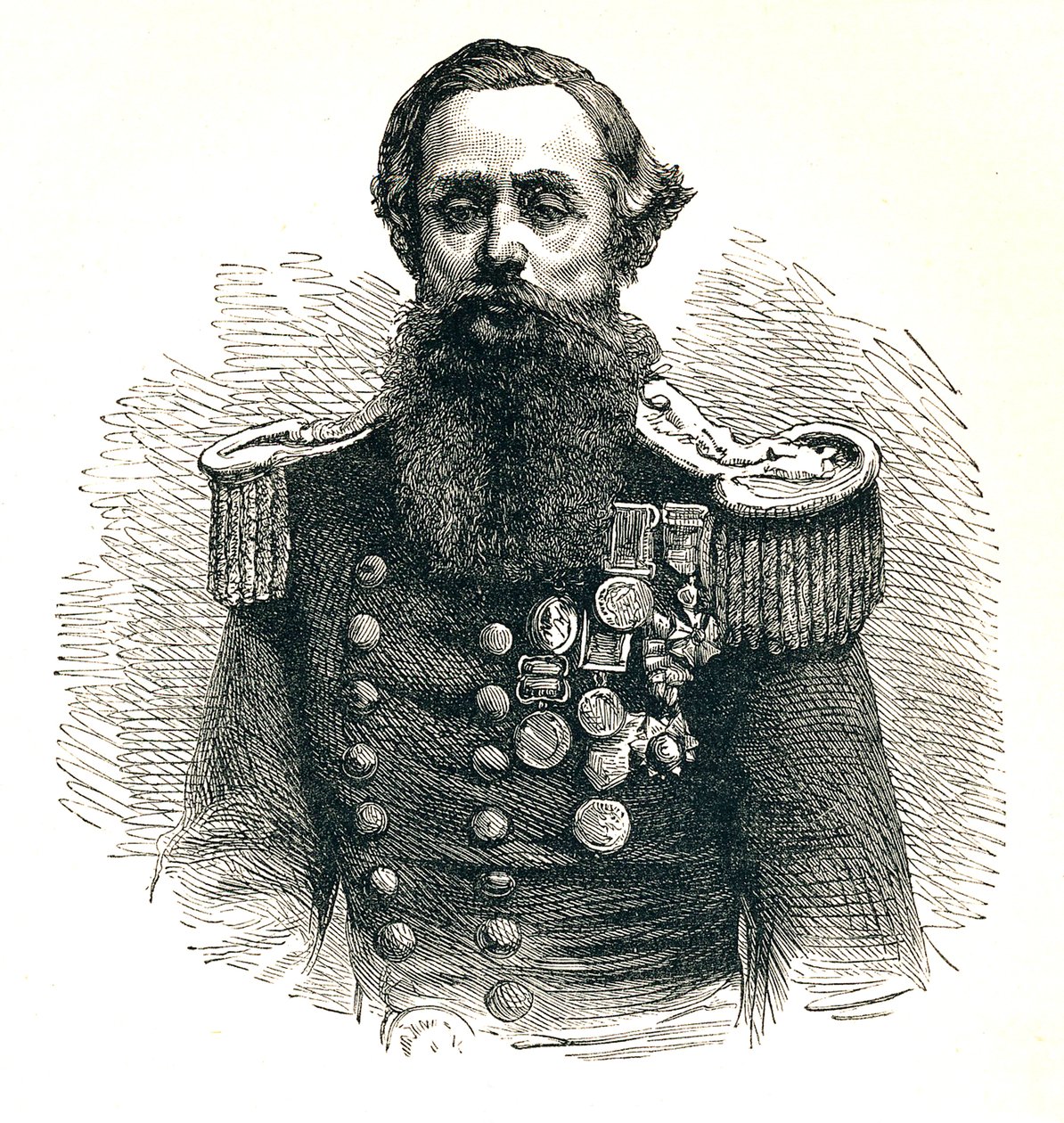 Kapitän Cowper Phipps Coles, 1819-1870, englischer Marinekapitän und Erfinder, 1893 von Unbekannt