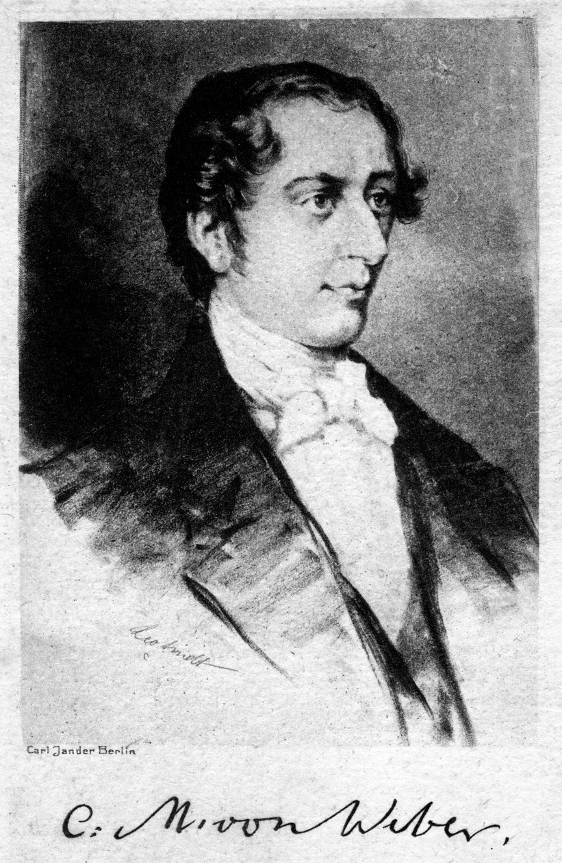 Carl Maria von Weber 1786-1826, deutscher Komponist, 20. Jahrhundert von Unbekannt