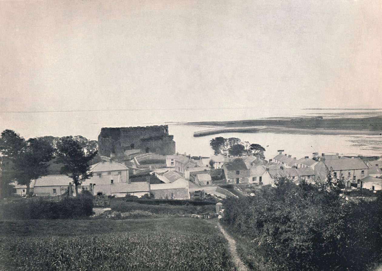 Carlingford - Ruinen von Carlingford Castle, 1895 von Unbekannt