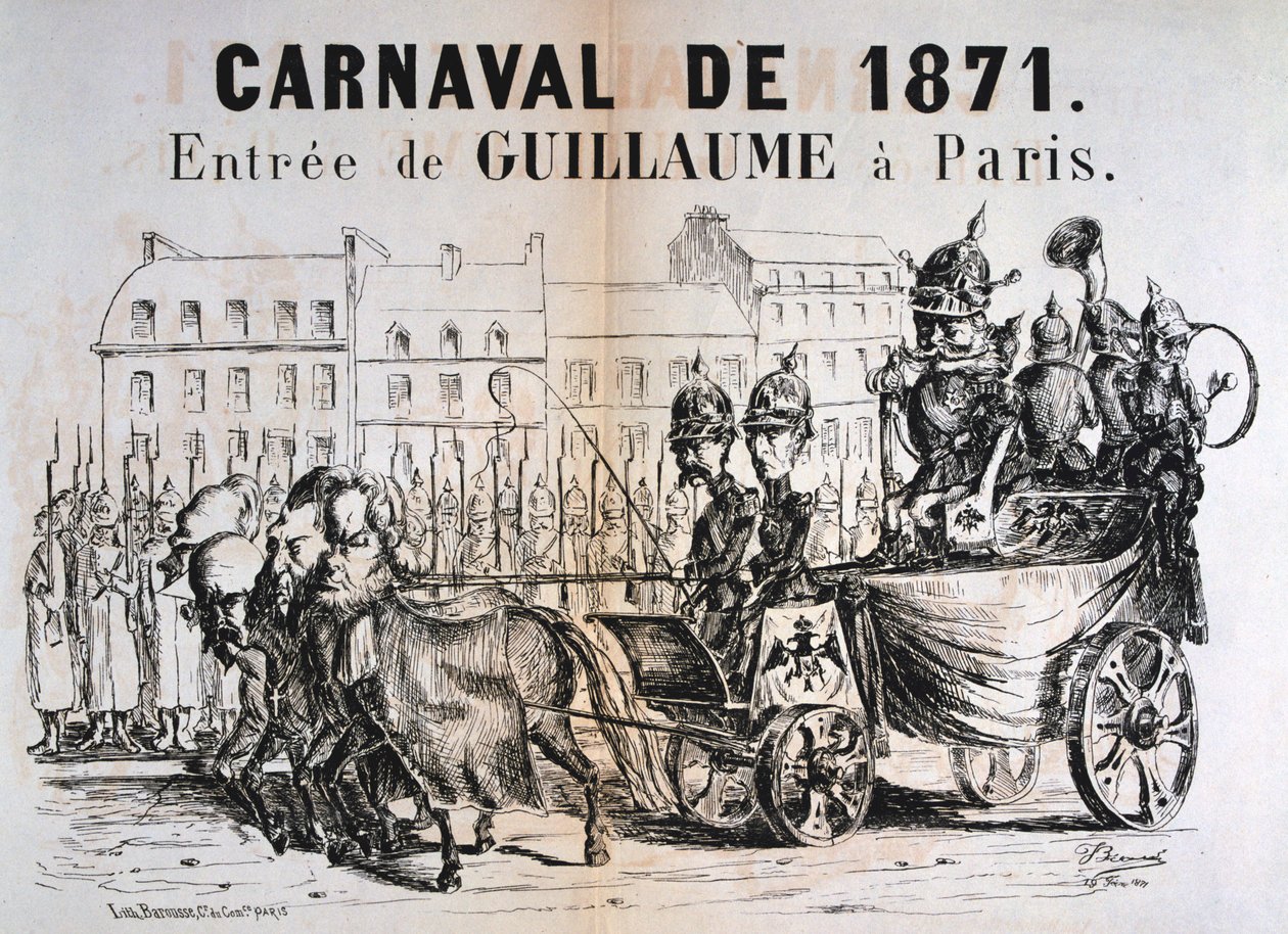 Karneval von 1871, Wilhelm I. von Preußen betritt Paris, Februar 1871 von Unbekannt