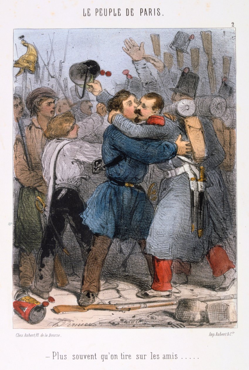 Karikatur zur Pariser Kommune, 1870er Jahre von Unbekannt