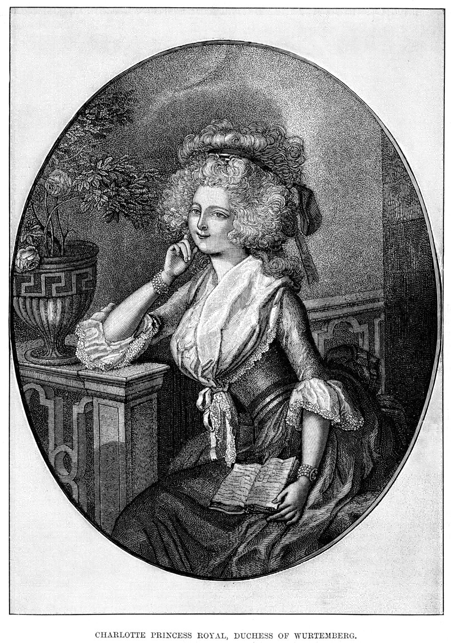 Charlotte Princess Royal, Herzogin von Württemberg, 19. Jahrhundert von Unbekannt