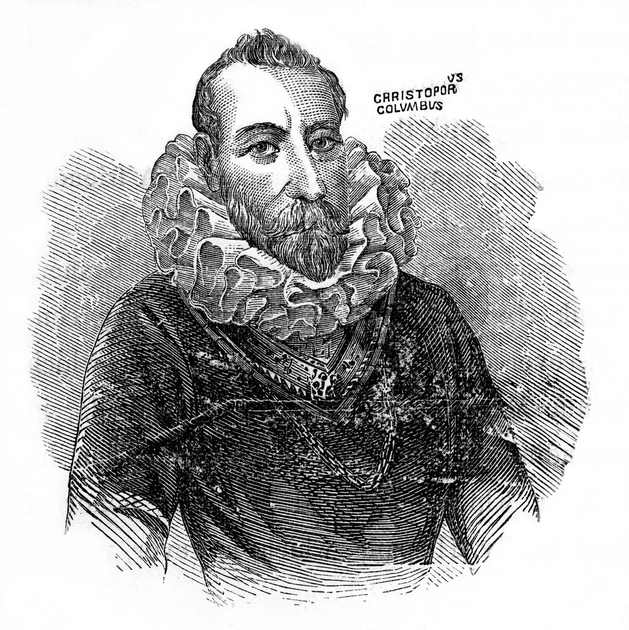 Christoph Kolumbus, italienischer Entdecker und Händler, um 1872 von Unbekannt