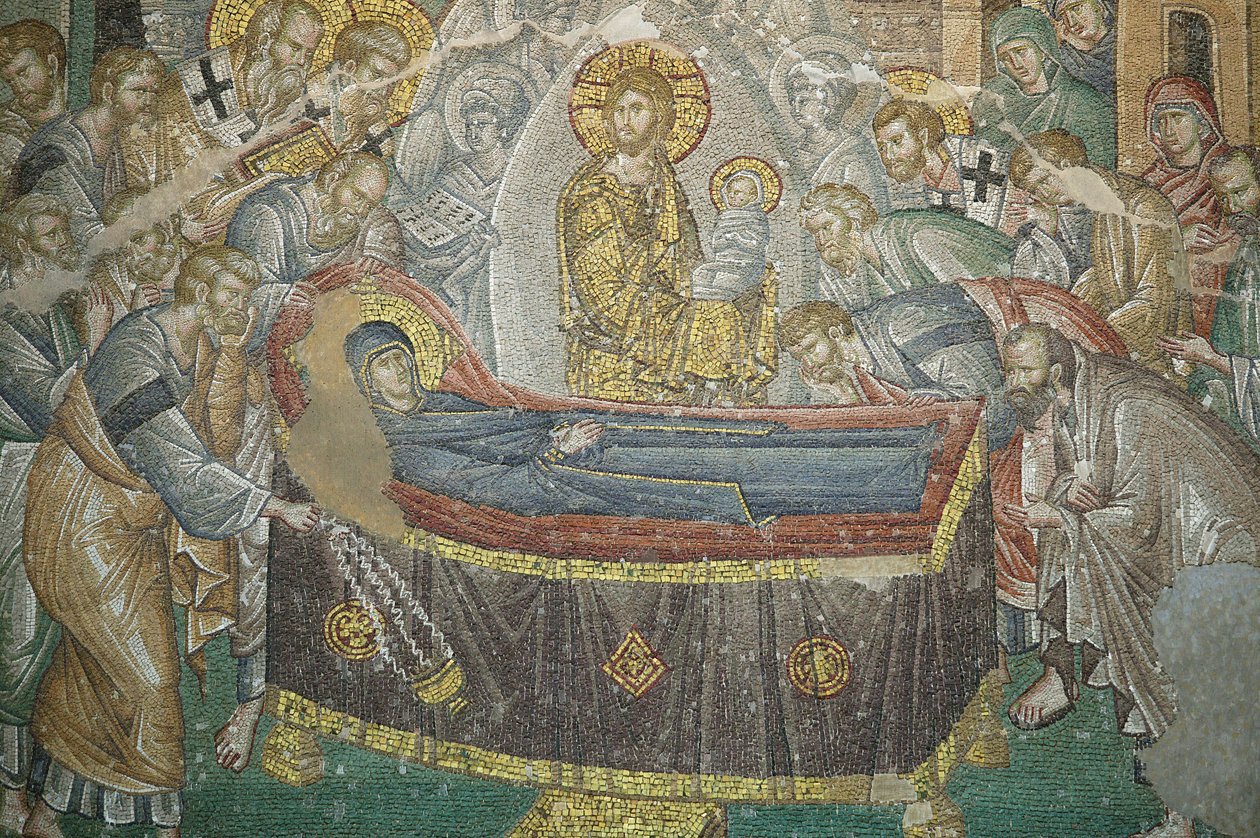 Kirche des Heiligen Erlösers in Chora. Die Entschlafung der Jungfrau, Istanbul, Türkei von Unbekannt
