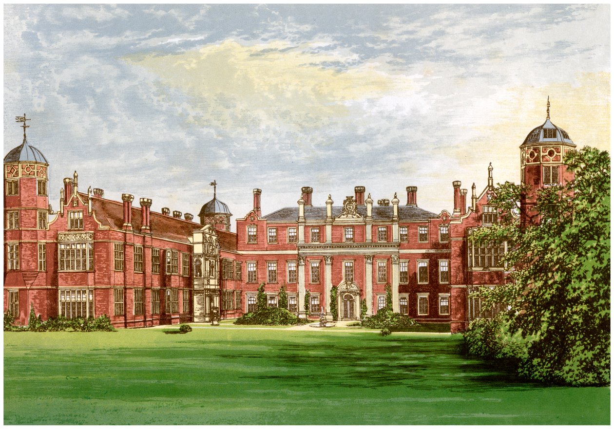 Cobham Hall, Kent, Residenz des Earl of Darnley, ca. 1880 von Unbekannt