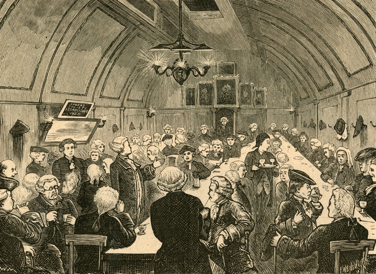 Cogers Hall, nach einem alten Druck, 1897 von Unbekannt