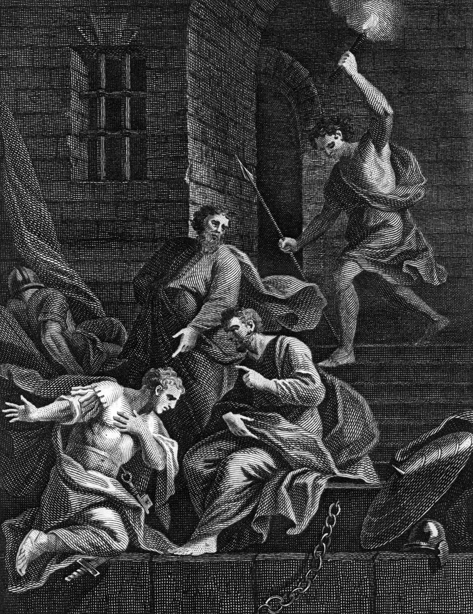 Bekehrung des Gefängniswärters, 1815 von Unbekannt