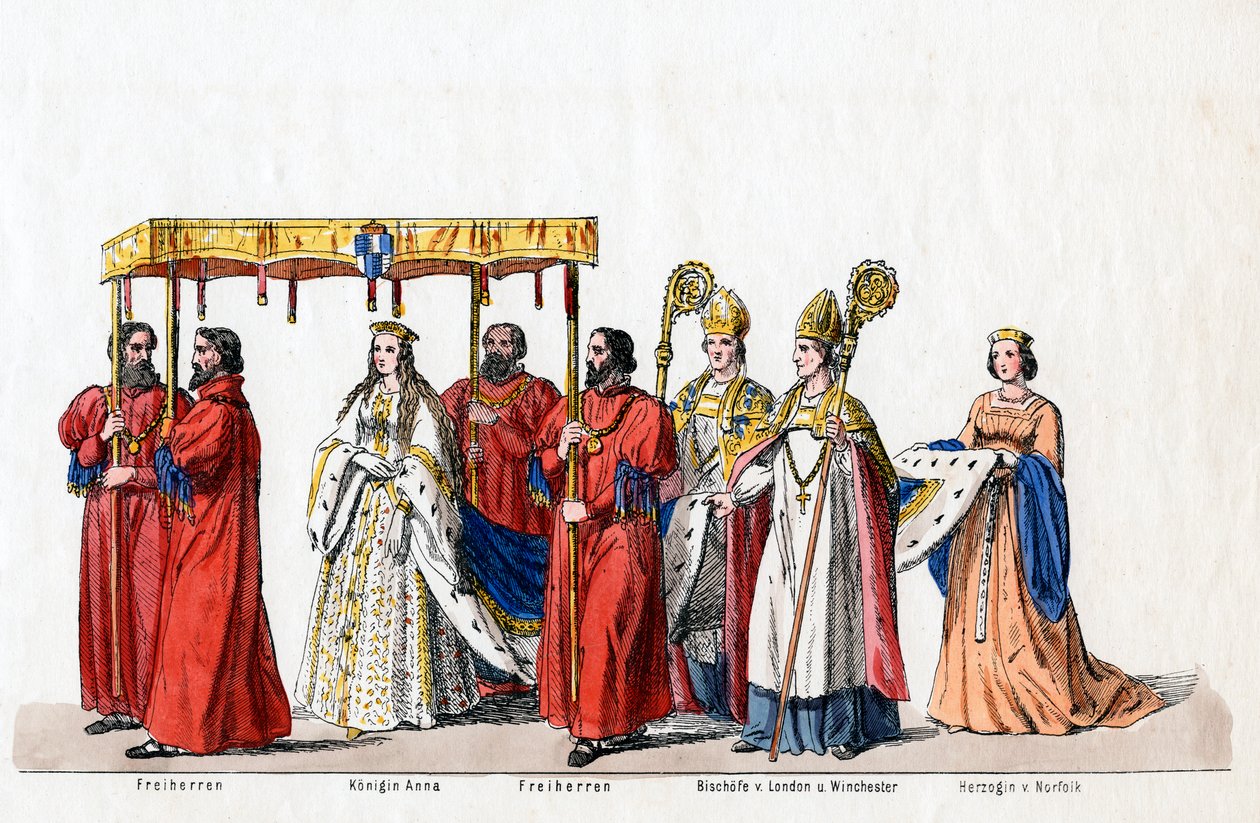 Kostümentwürfe für Shakespeares Stück, Heinrich VIII von Unbekannt