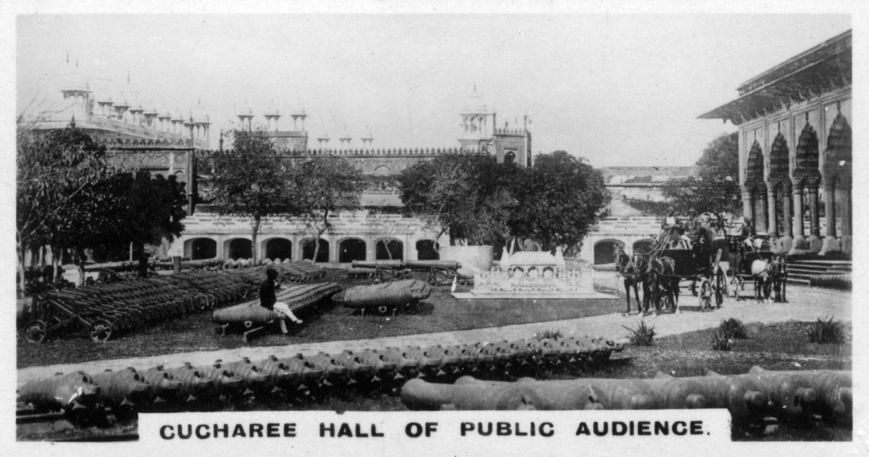 Cucharee Halle der öffentlichen Audienz, Agra, Indien, ca. 1925 von Unbekannt
