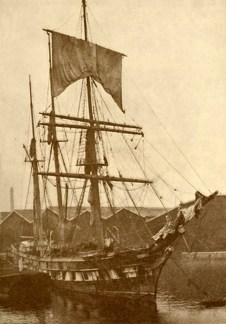 Cutty Sark, der berühmte alte China-Klipper, der in den siebziger und achtziger Jahren alle Geschwindigkeitsrekorde brach von Unbekannt