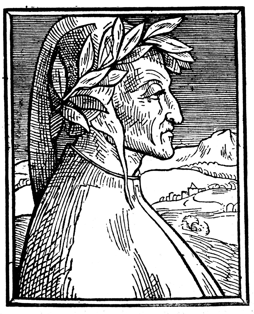 Dante Alighieri 1265-1321, italienischer Dichter, 1521 von Unbekannt