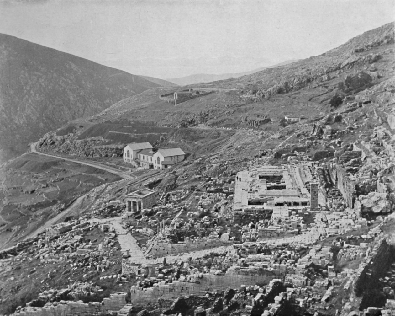 Delphi - Golf von Korinth in der Ferne von Unbekannt