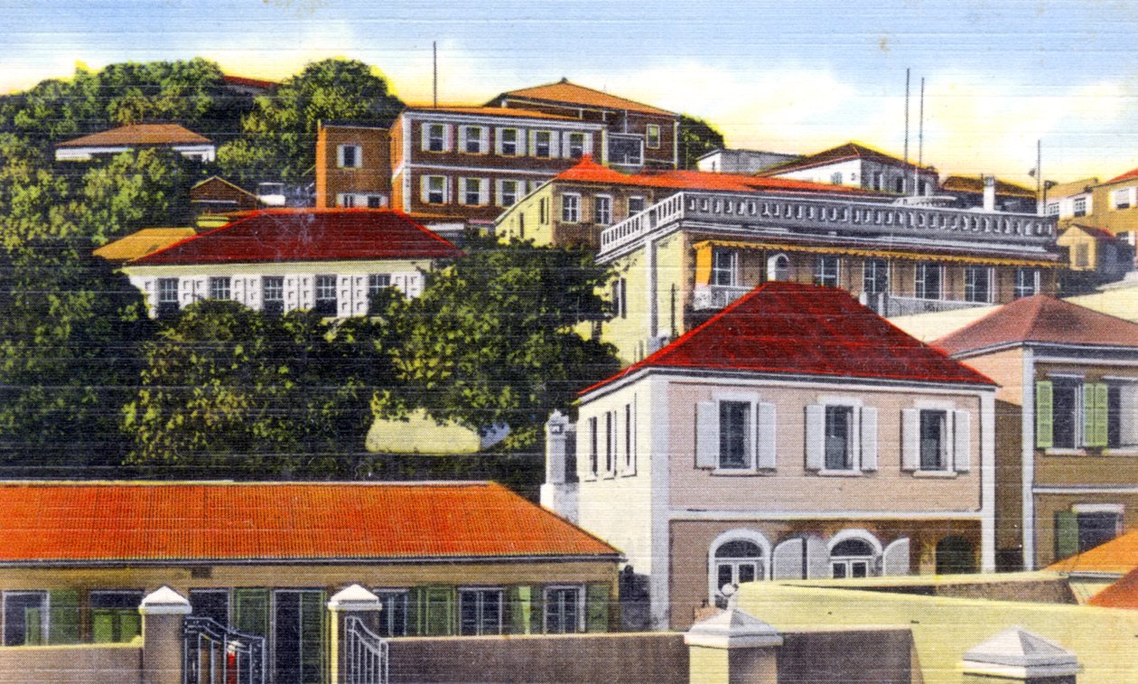 Denmark Hill, Charlotte Amalie, Saint Thomas, Jungferninseln, ca. 1900er Jahre von Unbekannt