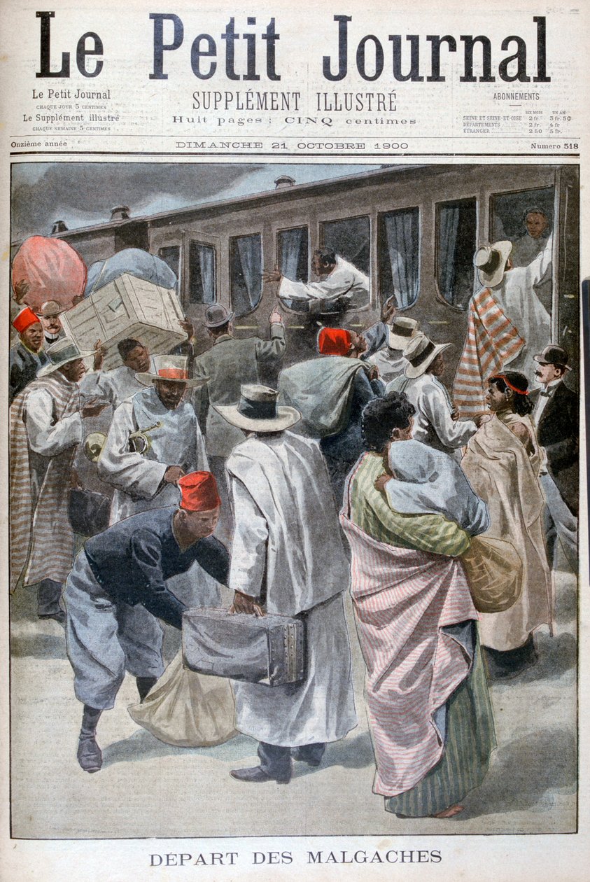 Abreise der Madagassen, Weltausstellung 1900, Paris, 1900 von Unbekannt