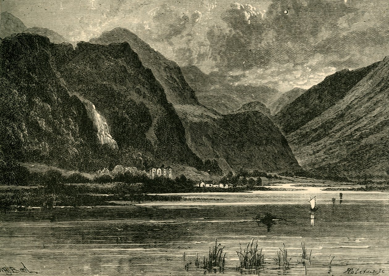 Derwentwater, Blick Richtung Borrowdale, 1898 von Unbekannt