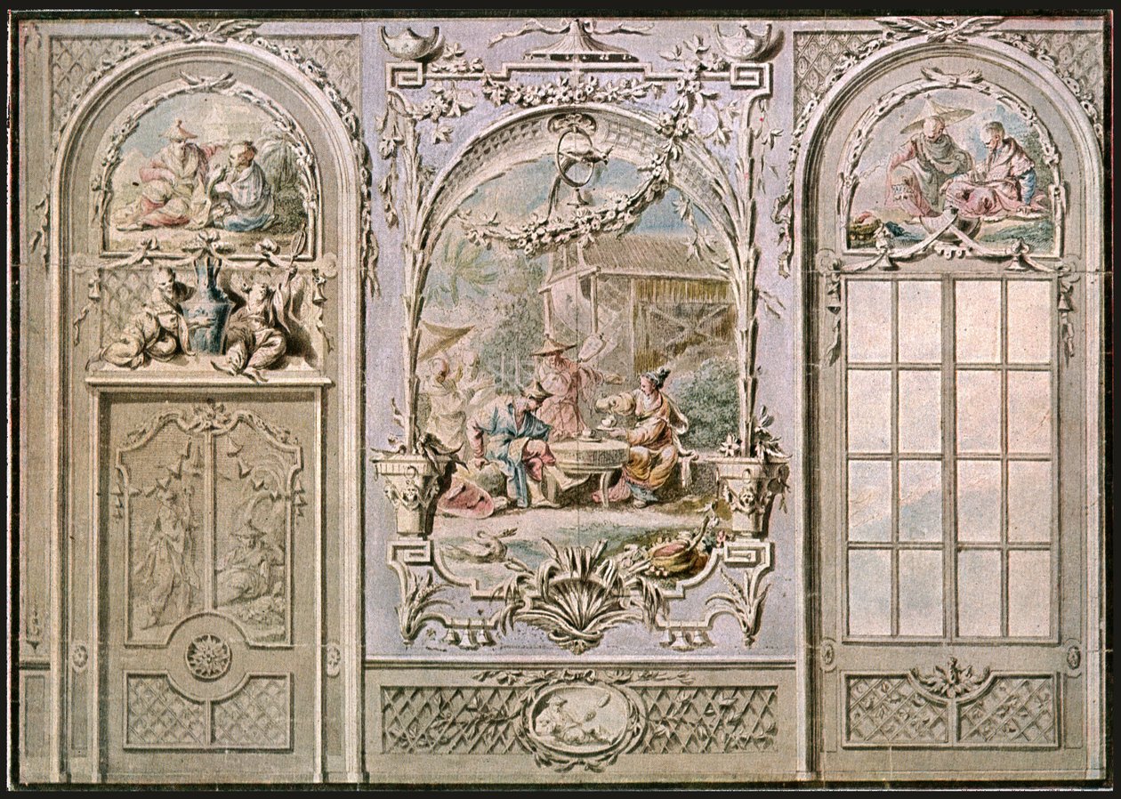 Entwurf für Wanddekoration, Italien, 1928 von Unbekannt