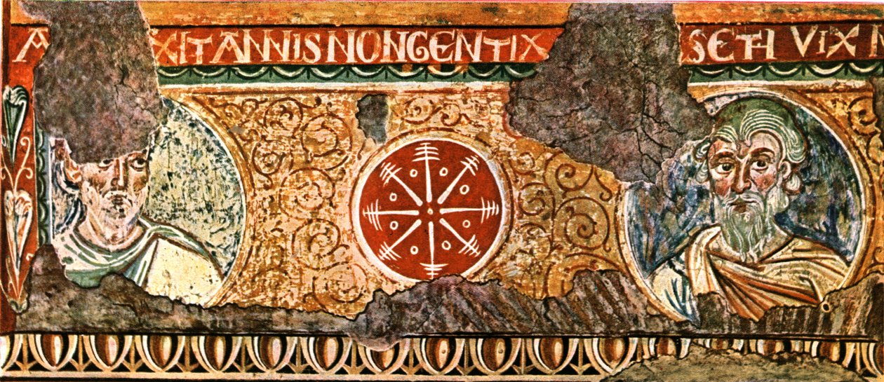 Detail des Frieses aus der Basilika des Heiligen Kreuzes, Rom, Italien, 1928 von Unbekannt