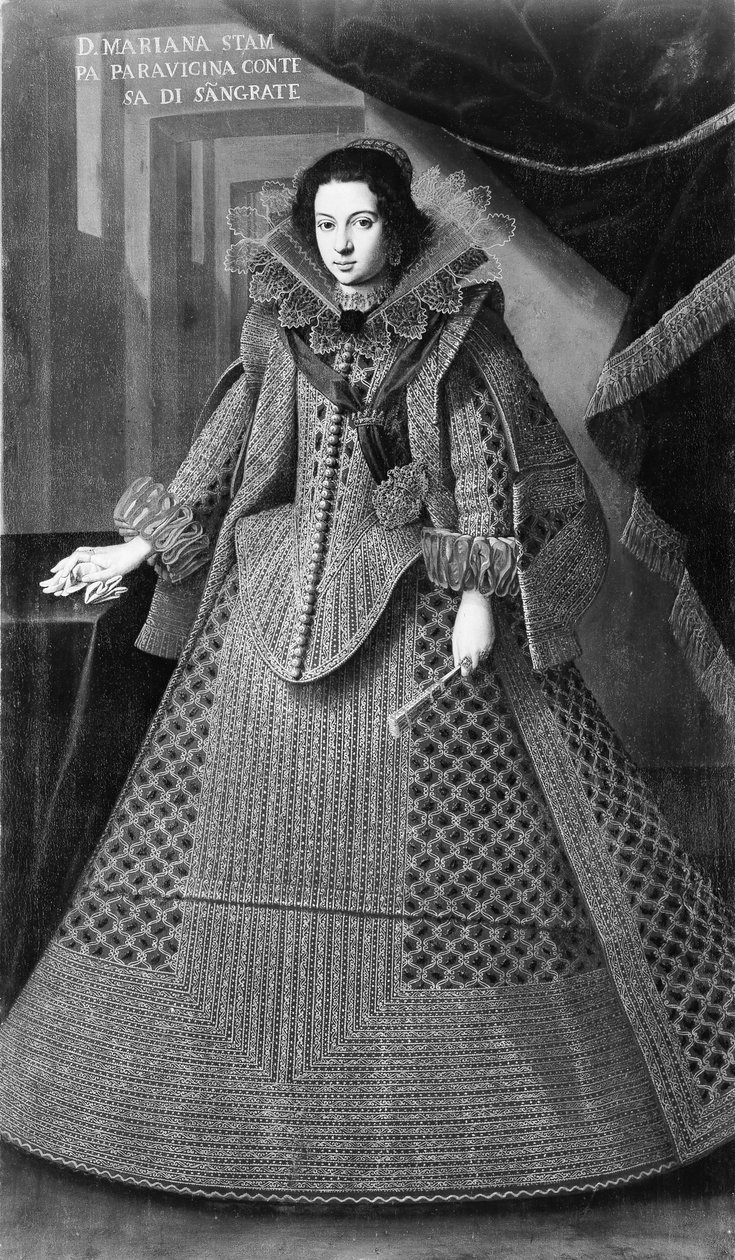 Doña Marianna Stampa Parravicina geboren 1612, Gräfin von Segrate von Unbekannt