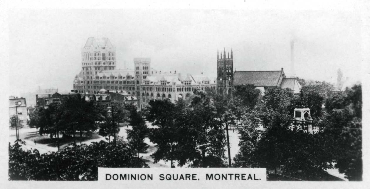 Dominion Square, Montreal, Kanada, um 1920er Jahre von Unbekannt