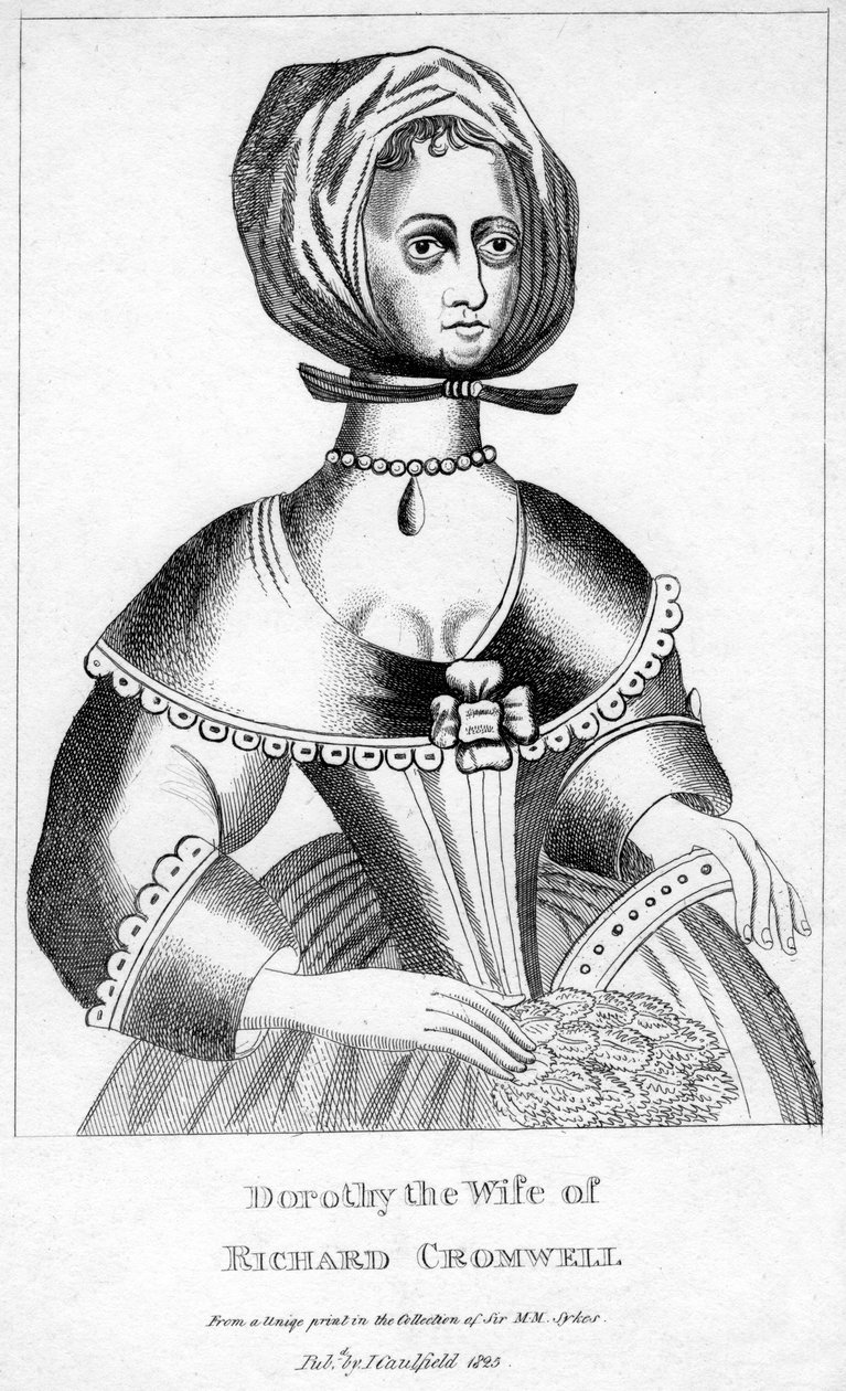 Dorothy, Ehefrau von Richard Cromwell, 17. Jahrhundert, 1825 von Unbekannt