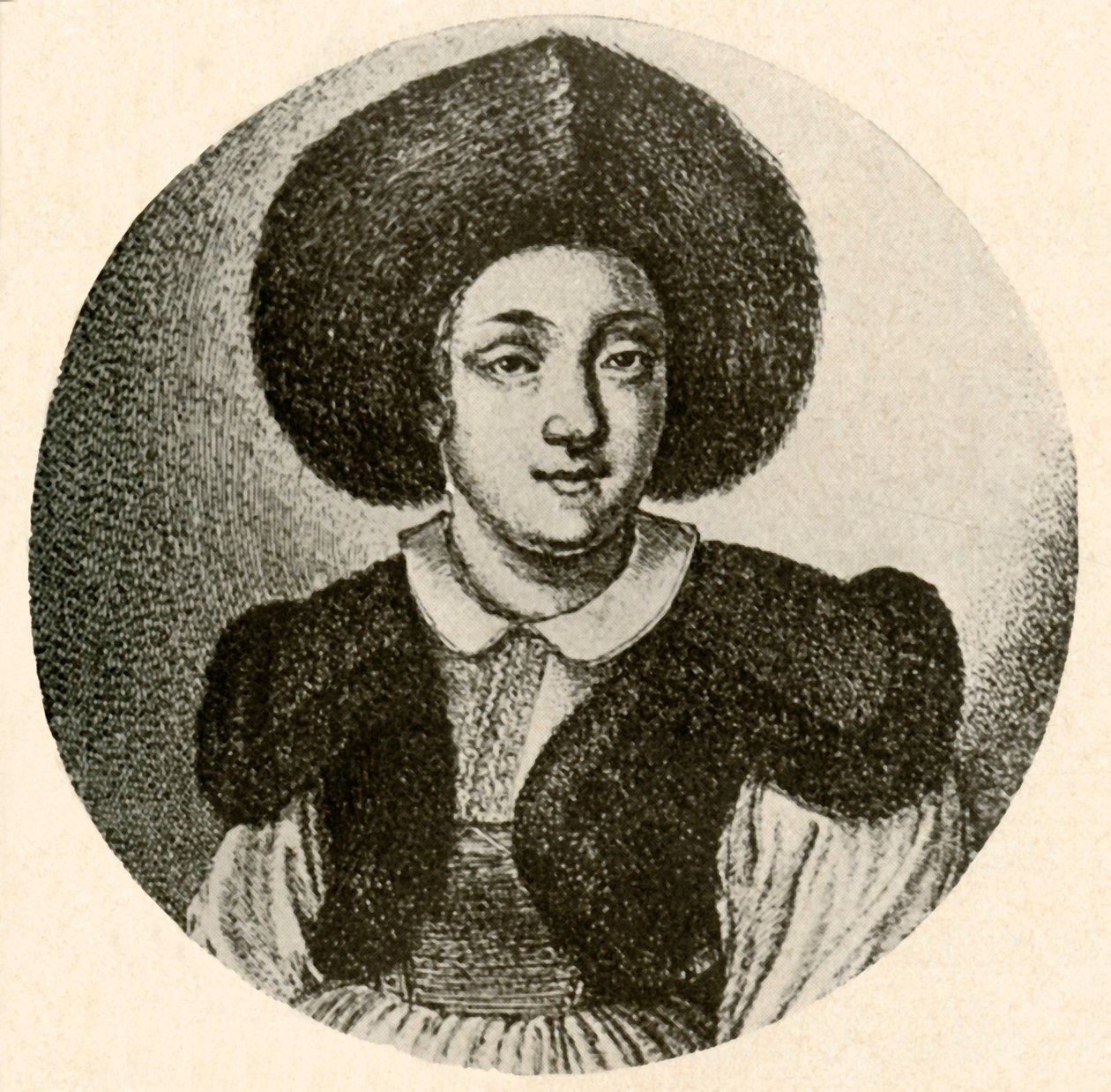 Niederländisches Mädchen mit Pelzmütze und pelzbesetzter Jacke, 1641, 1937 von Unbekannt