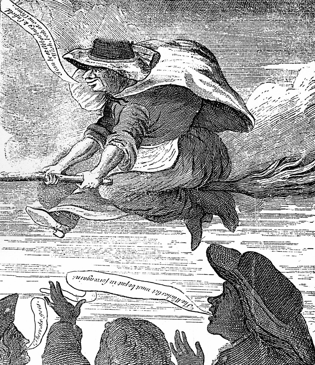 E Canning verteidigt oder Mr. S-sy Gypsies Flucht nach Enfield Wash, um 1753 von Unbekannt
