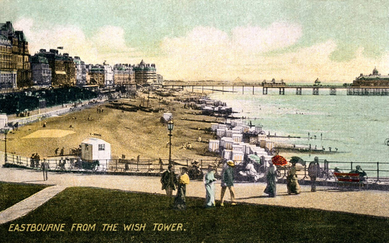 Eastbourne vom Wish Tower, Sussex, frühes 20. Jahrhundert von Unbekannt