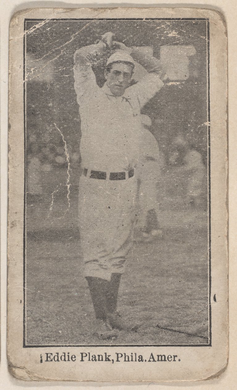 Eddie Plank, Philadelphia, American League, aus dem Baseball Players Set W500, ca. 1915 von Unbekannt