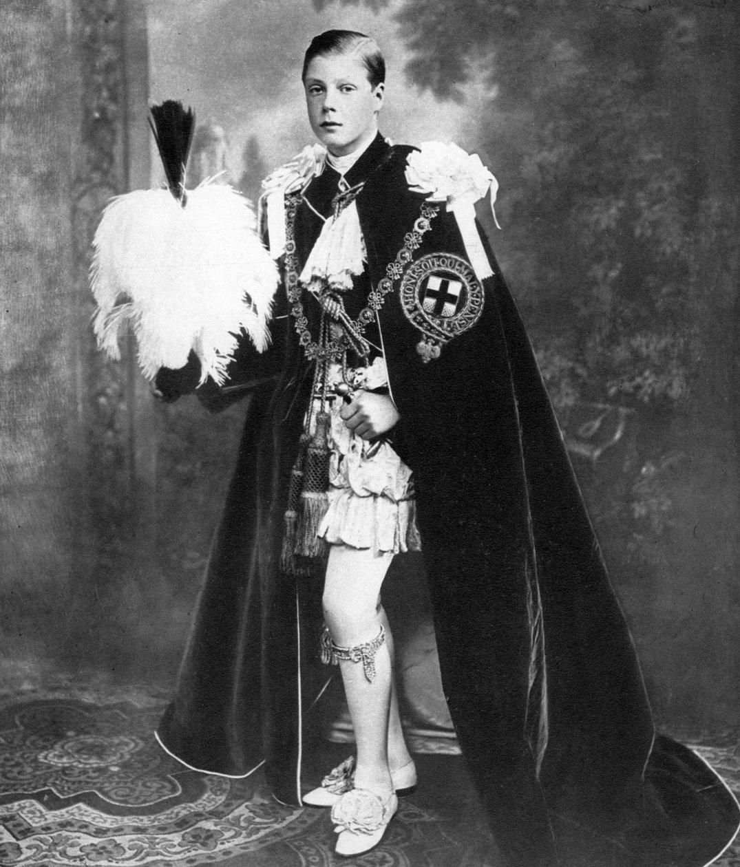 Edward, Prinz von Wales als Ritter des Hosenbandordens, frühes 20. Jahrhundert von Unbekannt