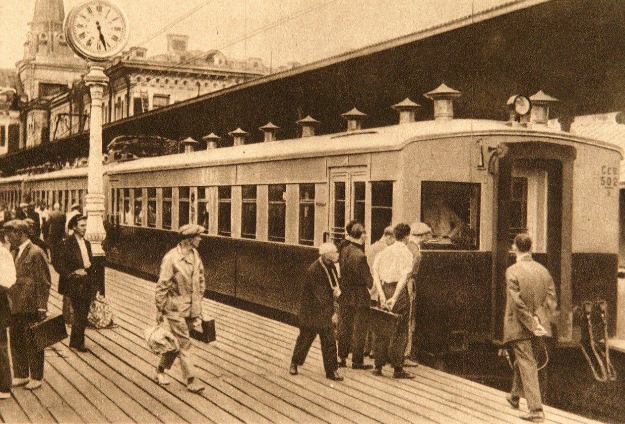 Elektrischer Triebzug, Moskau, UdSSR, 1920er Jahre von Unbekannt