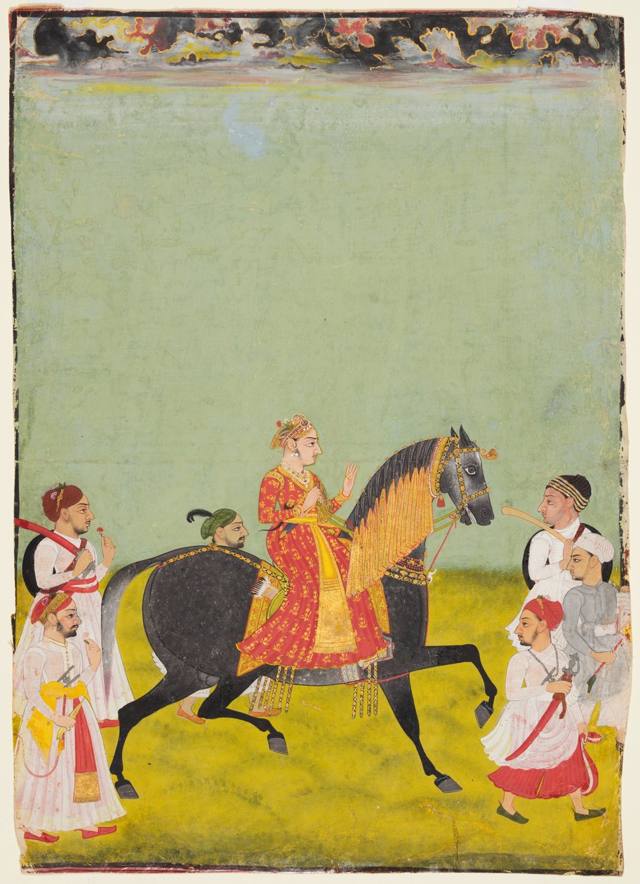 Reiterbildnis von Raj Singh II., Sohn von Pratap Singh, reg. 1752-55, ca. 1760 von Unbekannt