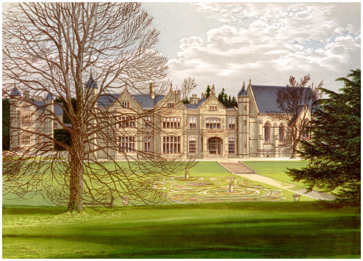 Exton House, Rutland, Heim des Earl of Gainsborough, um 1880 von Unbekannt