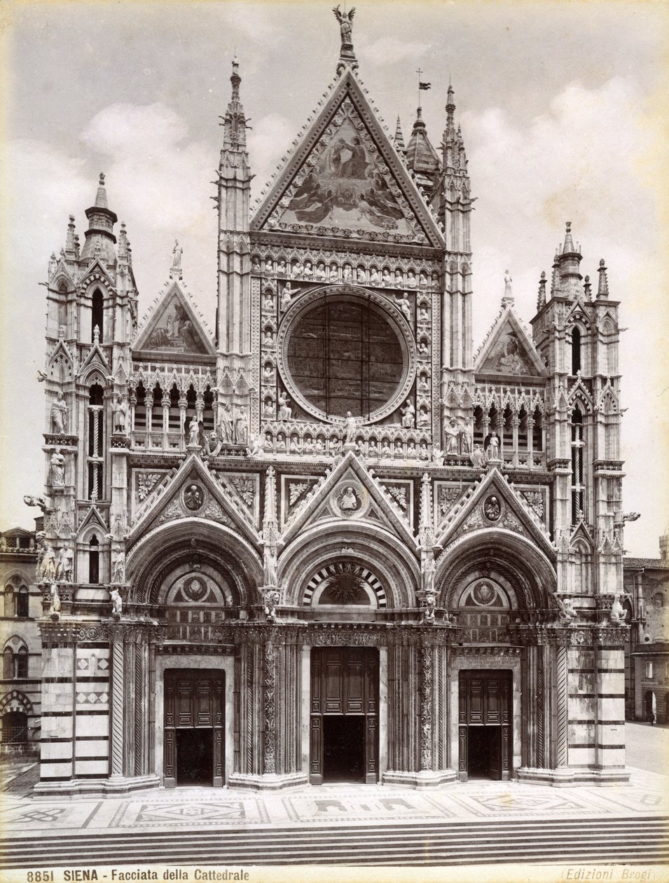 Fassade des Doms von Siena, Italien, spätes 19. oder frühes 20. Jahrhundert von Unbekannt
