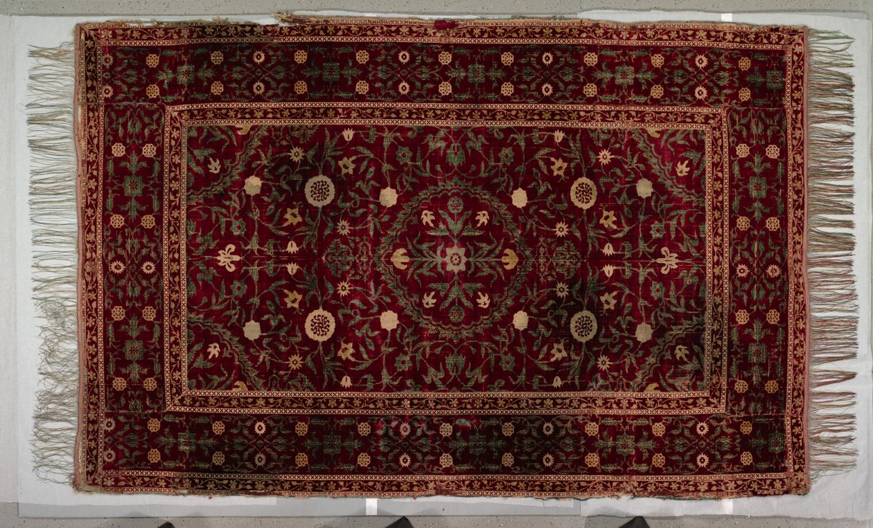 Bodenbelag mit Medaillonmuster, 1650-1700 von Unbekannt
