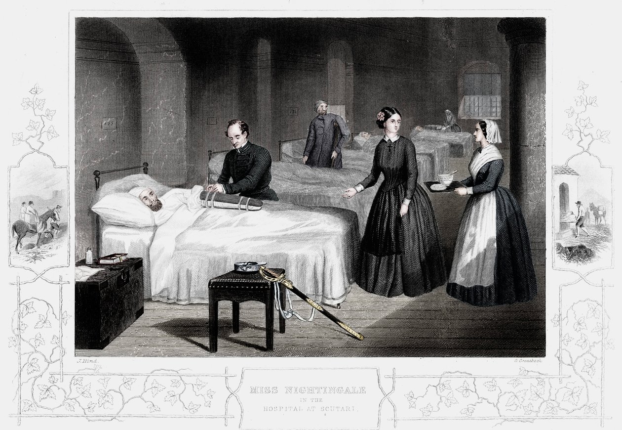 Florence Nightingale im Krankenhaus von Scutari, ca. 1860 von Unbekannt
